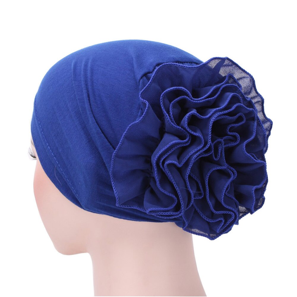 Las nuevas mujeres de encaje Floral sombrero turbante India tapa musulmana sombreros redecilla gorra de quimio capó de flores gorro para mujer 902: DB