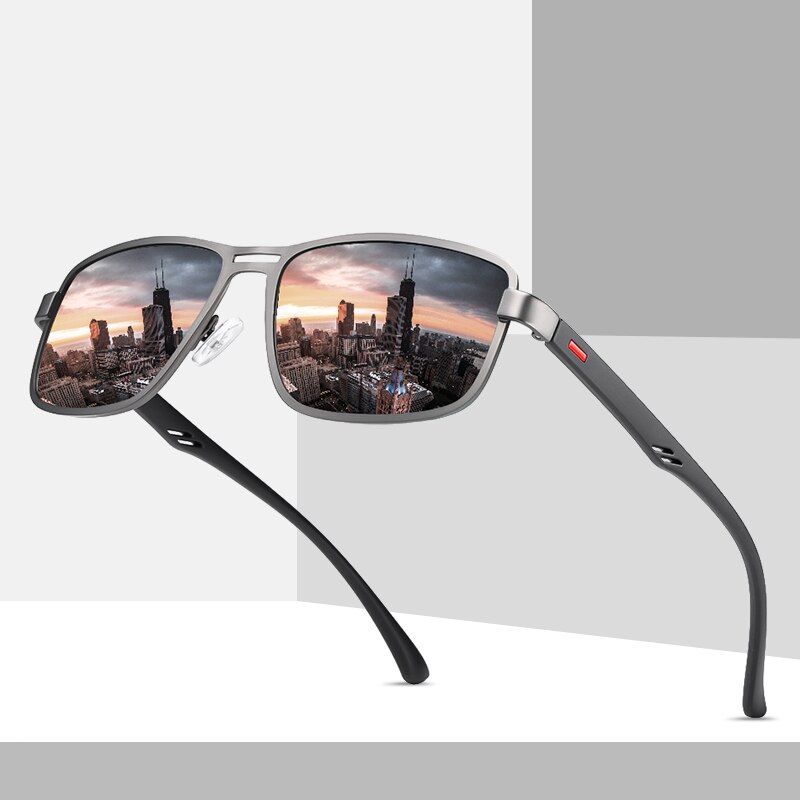 Ultralight TR90 Polarized Sunglasses Men Women Driving Square Style Sun Glasses Male Goggle UV400 Gafas