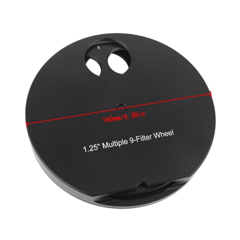 Metal 1.25\" Multiple 9 Position Fitting Filter Wheel For Astronomy Telescopes