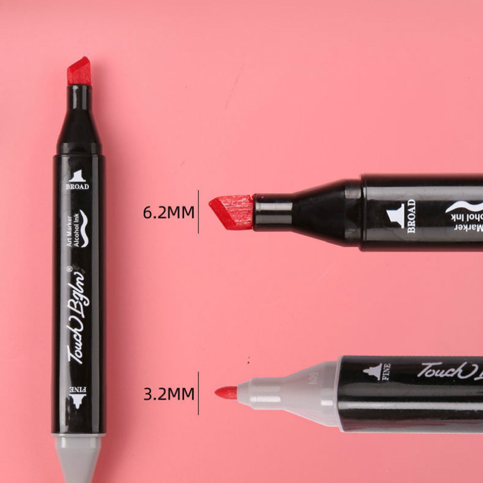 Twin Tip Marker Pen Sketch Brush Markers 15.3cm for Journaling Note Taking