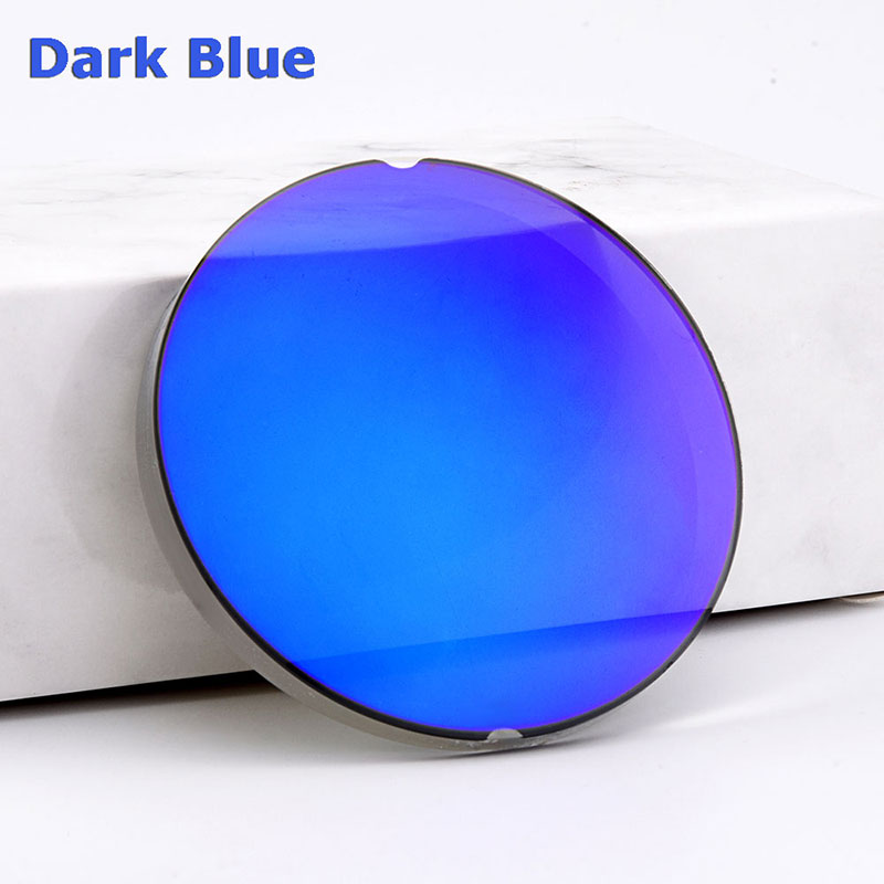 1.499 Singola Visione Polarizzati Specchio Variopinto di Miopia Occhiali Da Vista Lenti SPH-9.00 ~ 0 Cyl Ottico Lente Occhiali Da Sole di Alta qualità: Blu