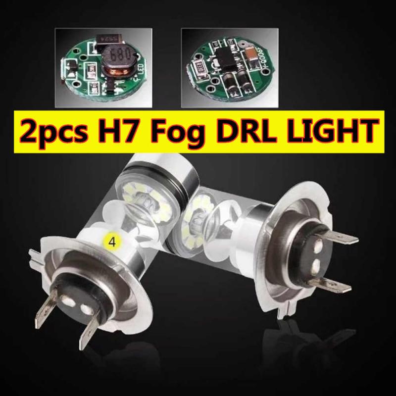 2Pcs H7 Fog Driving Drl Led Lamp 100W 20SMD Led Auto Auto Reverse 6000K Led Lamp lamp Auto Mistlamp 360 Graden