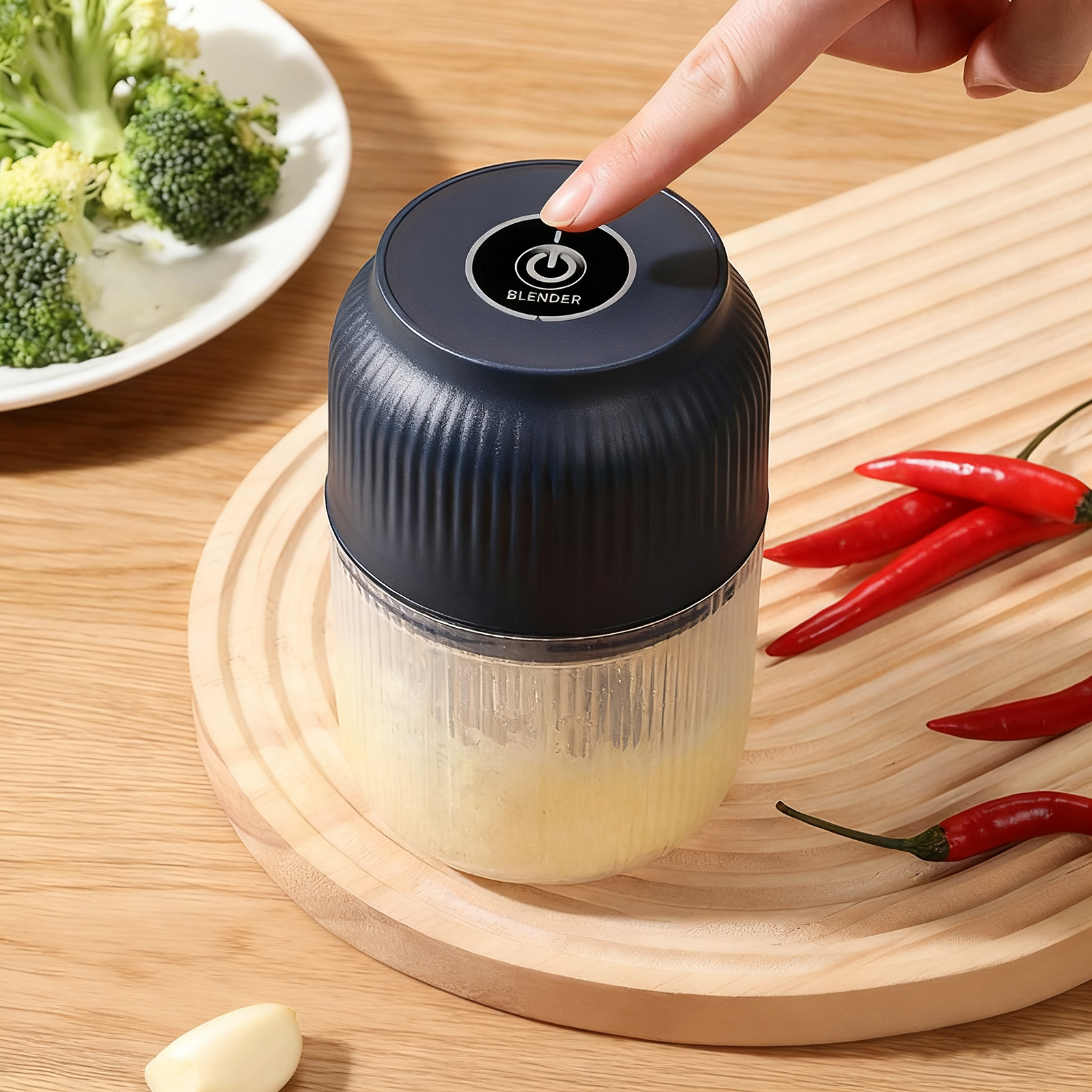 320ml elektriska mini vitlökshackare usb chilipepparkvarn köksverktyg för att krossa vitlök ingefära grönsaker barnmat