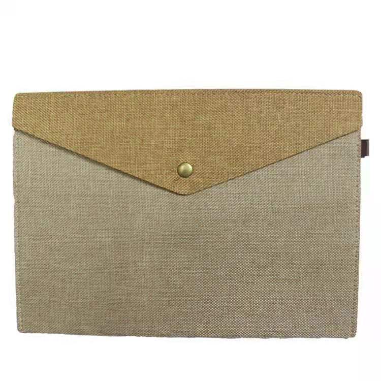 simple learning A4/A5 file folder Imitation cloth sack felt canvas envelope receive bags school office supplies: A5 size 1