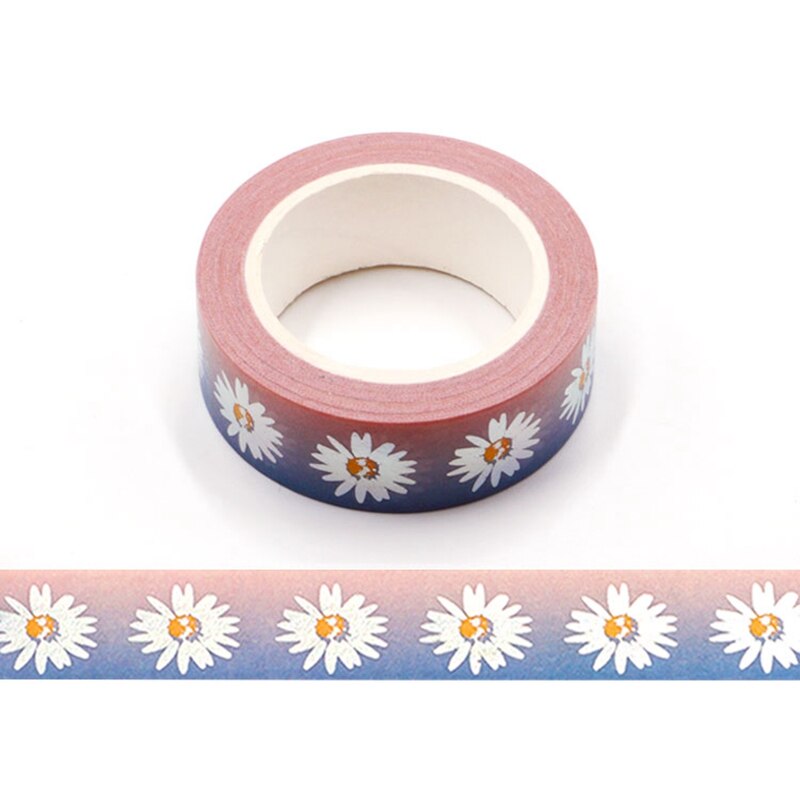 Decoratieve Bloem Sterrenhemel Maan Paars Bergen Zilver Folie Washi Tape Diy Voor Scrapbooking Fotoalbum Lijm Afplakband: NO.F56