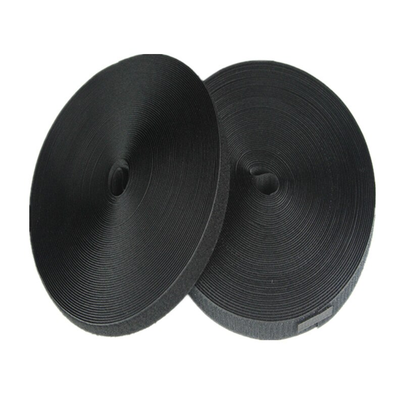 20Mm Wit En Zwart Haak En Lus Tape (Geen Lijm)/Roll - 2 M/pair Naaien Op Band
