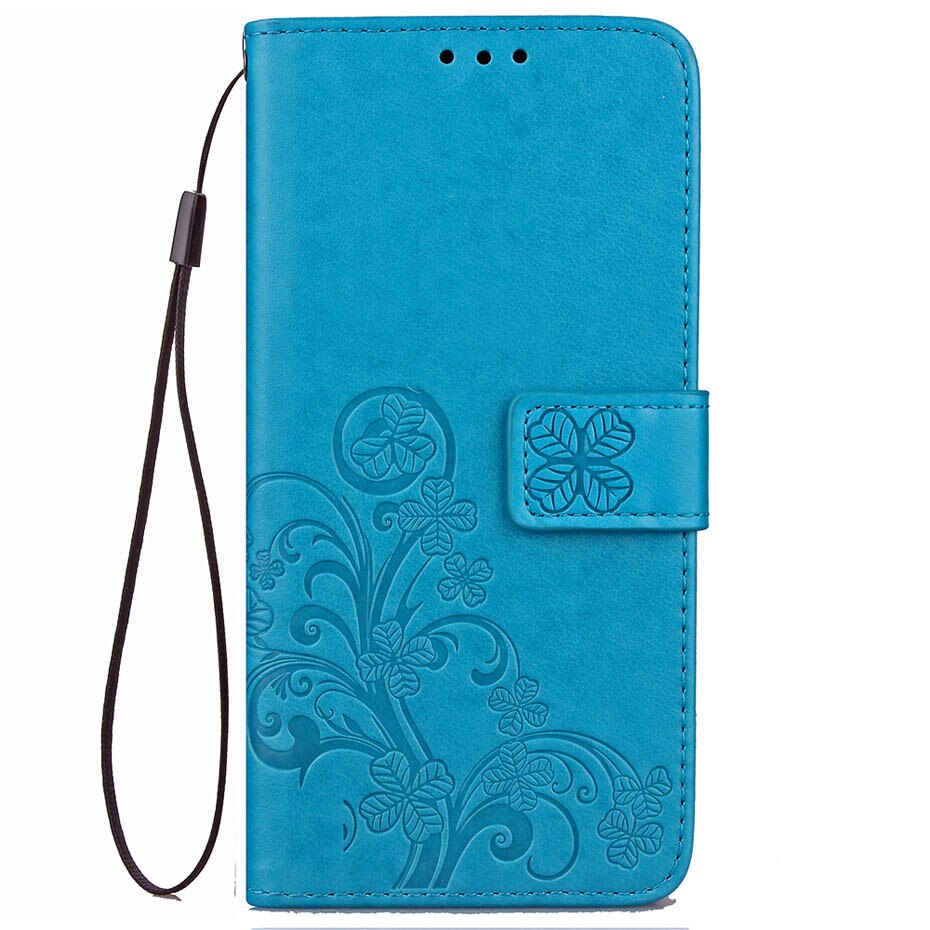 Voor Case Huawei Y8P Case Leather Wallet Flip Case Voor Huawei Y8P Telefoon Gevallen Voor Huawei Y8P Cover Capa: Blue