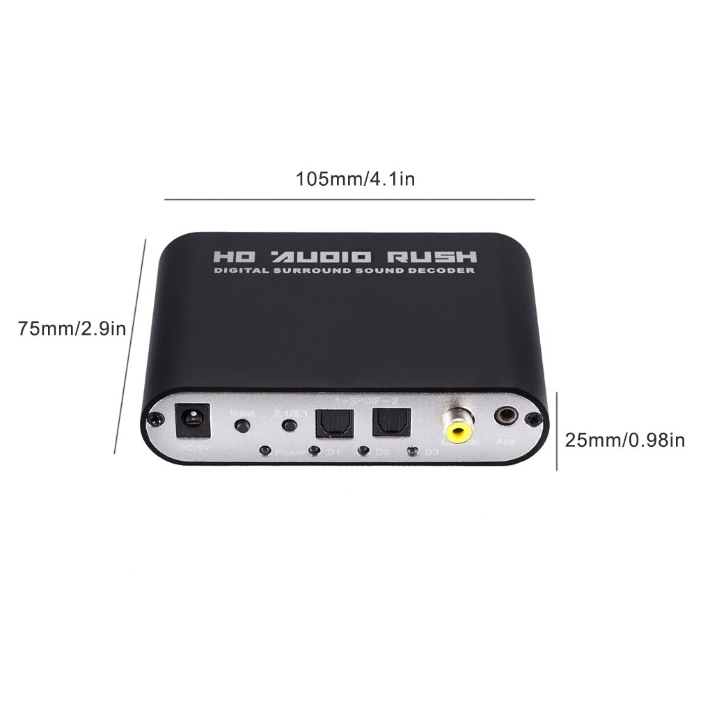 5.1 ch audio decoder, spdif coaxial audio decoder for rca dts ac3, optical digital amplifier, analog, hd audio amplifier
