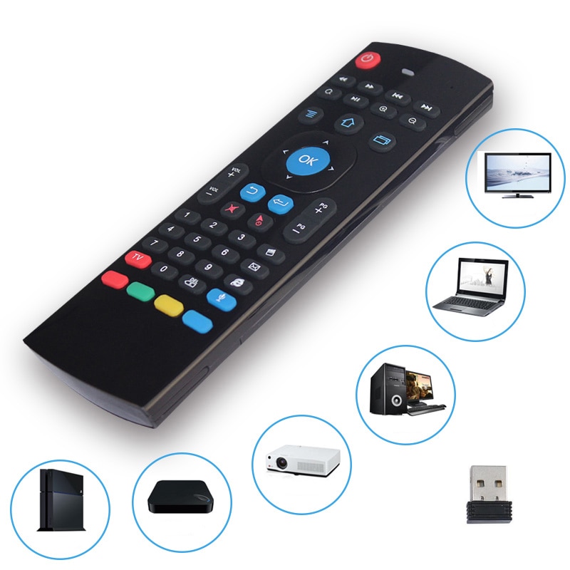 MX3 MX3-L Backlit Air Mouse Universal Smart Voice Remote Control 2.4G RF Wireless Keyboard for Android tv box H96 Max X96 mini