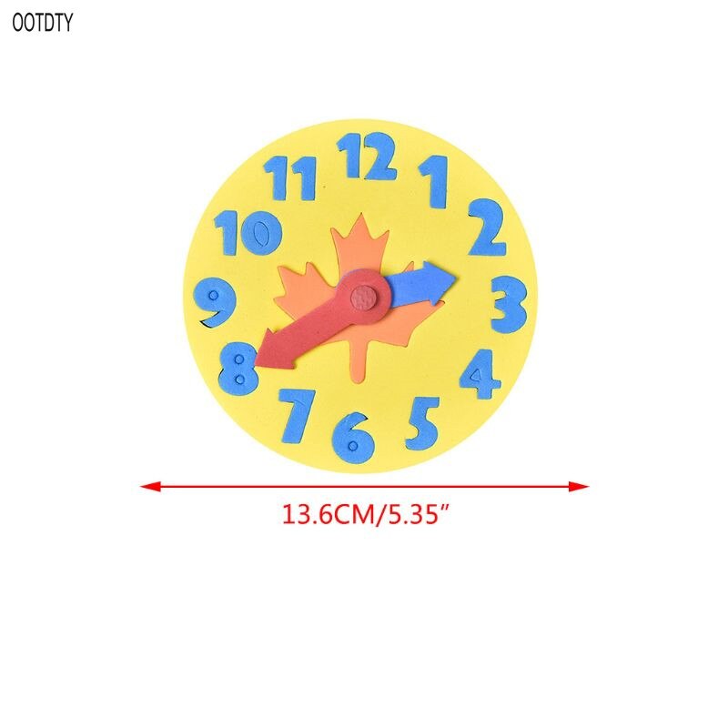 freundlicher freundlicher DIY EVA Schaum Uhr Uhr Anzahl Spaß Mathematik Puzzle Spiel Lernen Bildung Spielzeug Intelligenz Puzzle