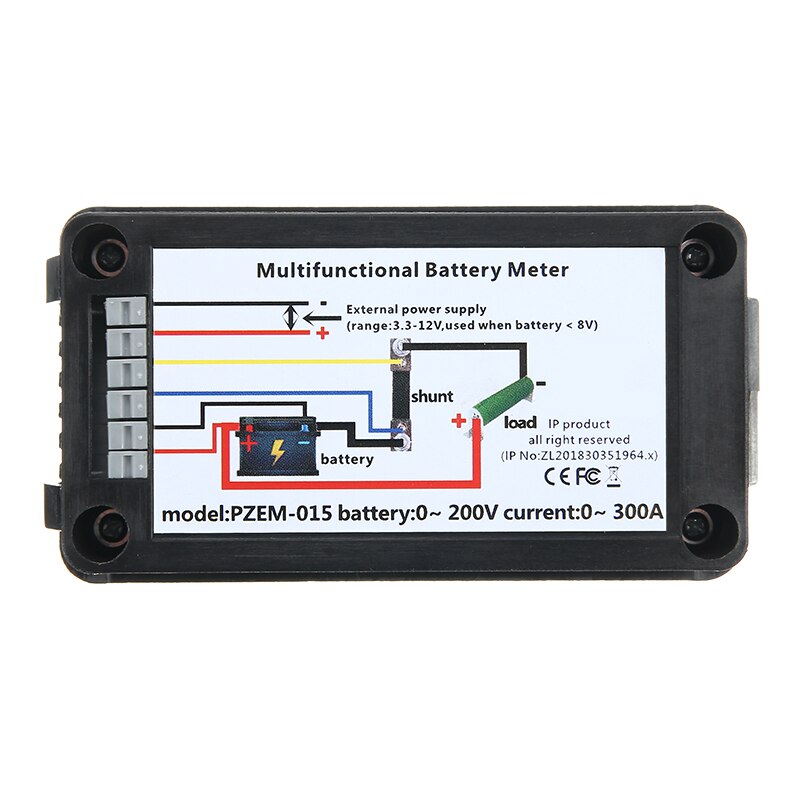 Digital batteritesteanalysator rc batterikapacitetskontrol spændingsmonitor tester strømforbrug lcd-skærm