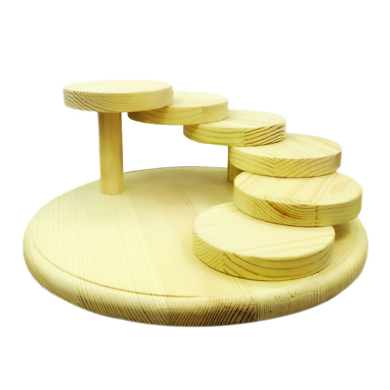 Función de madera maciza Plato giratorio para sushi Suministros de Hotel Rejilla para aperitivos Platos de arte