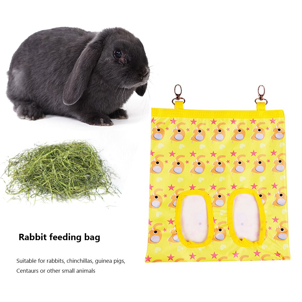 Hooi Opknoping Tas Voor Konijn Cavia Kleine Dieren Voeden Dispenser Container Opknoping Zakjes Feeder Houder