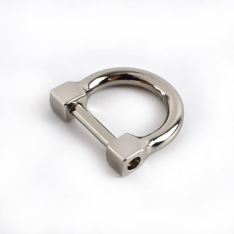 Meetee 13 x 24mm 4/10 st metall d-ring spänne väska rem spänne justerbar skruv bagage anslutning handtag krok gör det själv hårdvara tillbehör: 13mm-10 st / Silver-