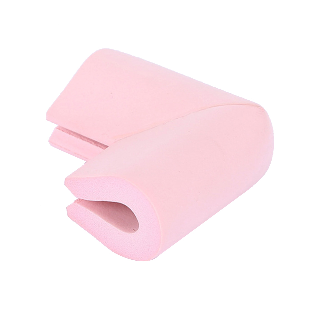 A forma di U tavolo scrivania Angolo Morbido Della Copertura Della Protezione di Sicurezza Del bambino Mobili guardia Bordo di Cura Del bambino di Sicurezza anti-collisione angolo per Interni: Colore rosa