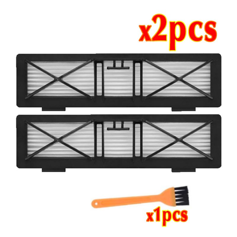 Kit d'accessoires pour aspirateur Robot Neato Botvac, série D D3 D5 D75 D80 D85, ensemble d'accessoires, brosse principale, filtres Hepa Sid: 2 FILTER