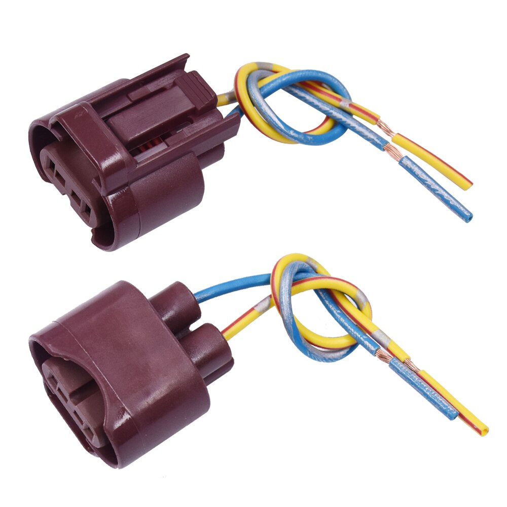 YUNPICAR 9005 HB3 H10 9145 Bulb Socket Female Adapter Extension Wiring Harness Connector for Headlight Fog light 2PCS: 9006