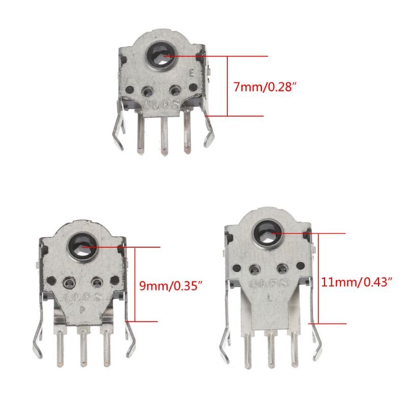 ALPS-decodificador de ratón Original, 7mm, 9mm, 11mm, alta precisión para rueda de rodillo RAW G403, G603, G703, 2 uds.