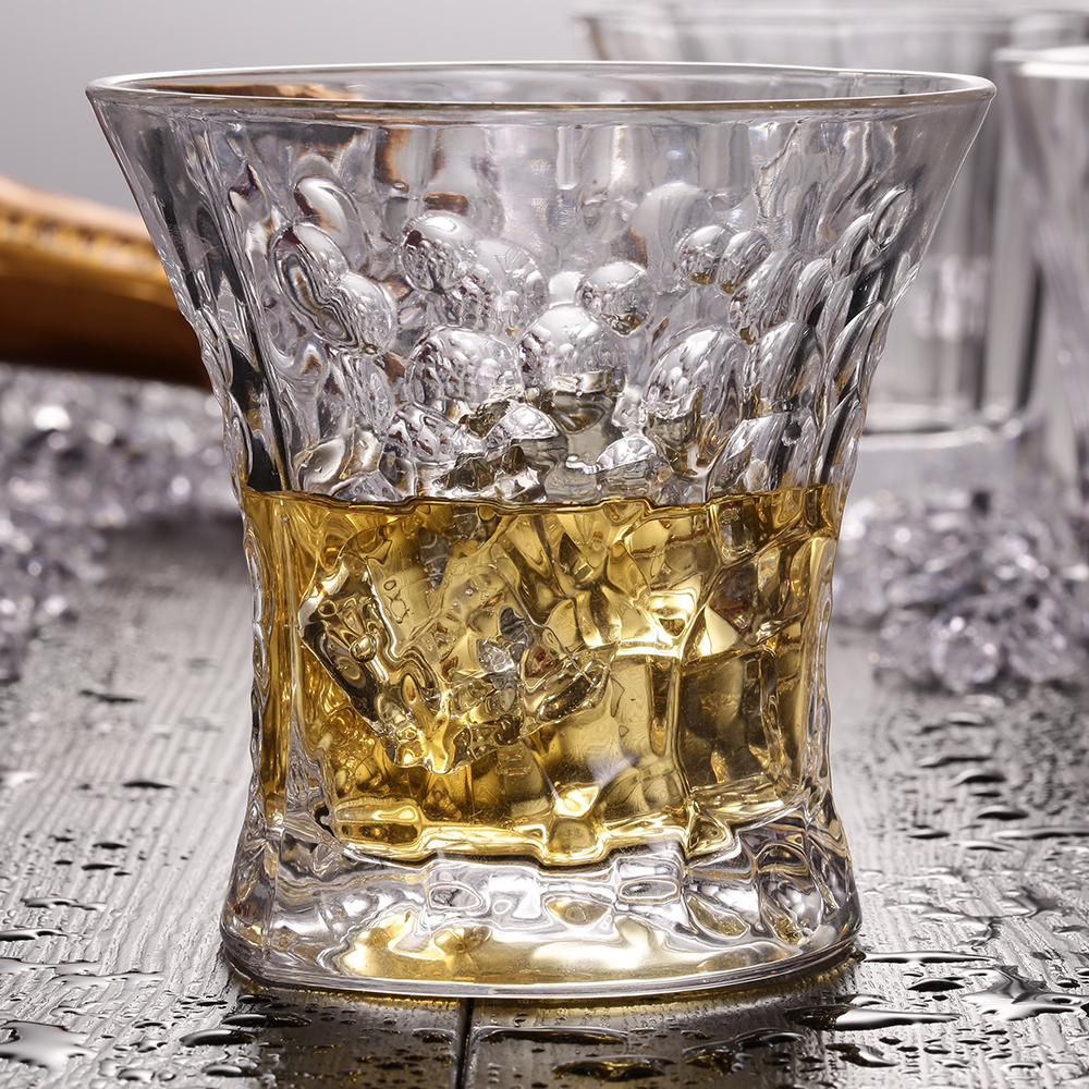 Whiskey Wine Glass Round Vodka Water Juice Milk Lead-Free Genuine 6oz Home Bar Hotel Restaurant Office Decoration