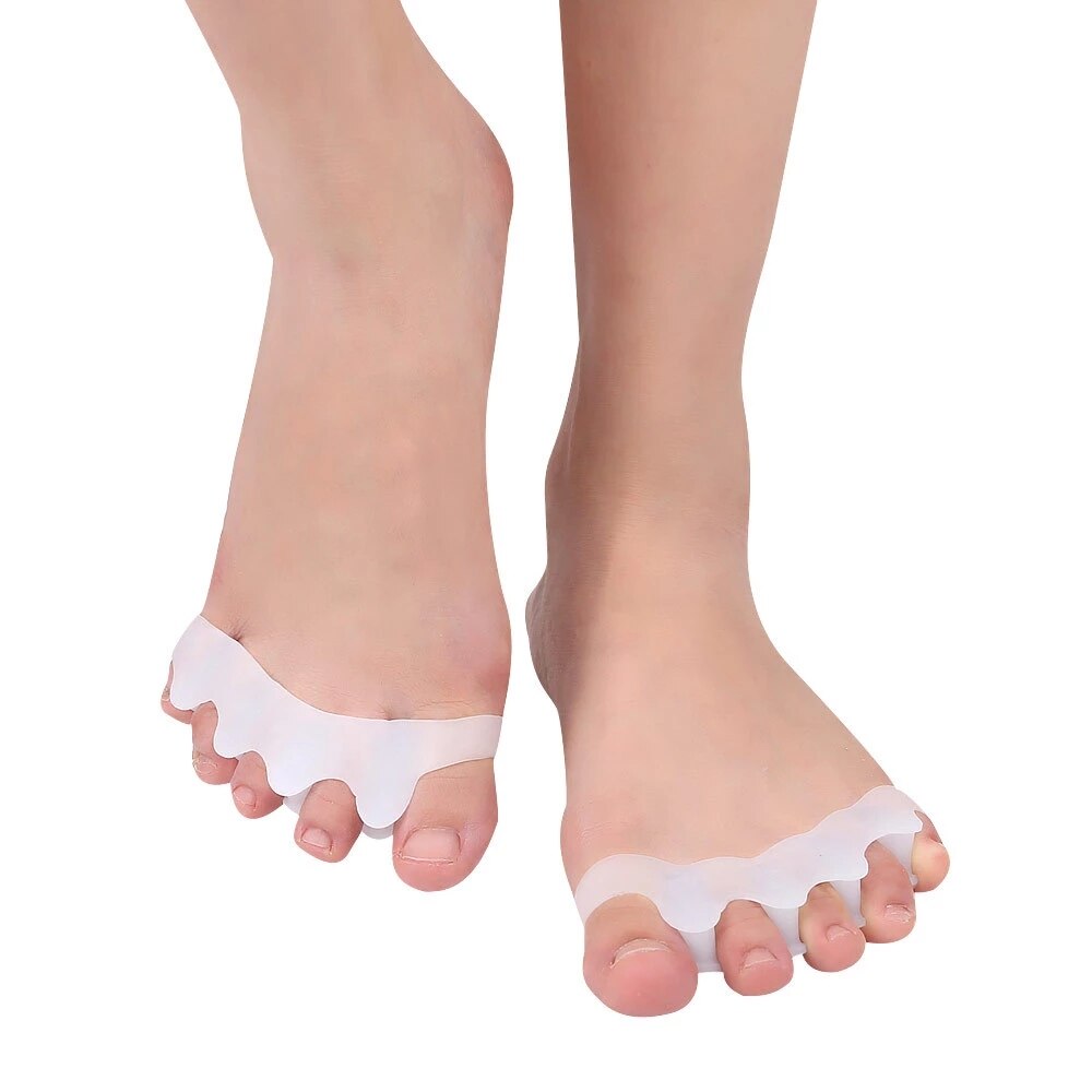 20Pcs = 10Pairs Hallux Valgus Teen Bescherming Siliconen Gel Bunion Corrector Voet Vinger Stijltang Care Tools Separator Orthese