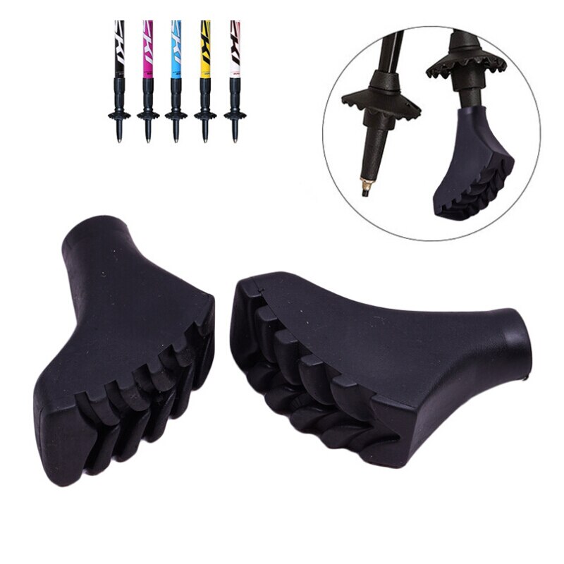 10Pcs AntiSlipping Walking Stick Tip Pole Protectors Replacement