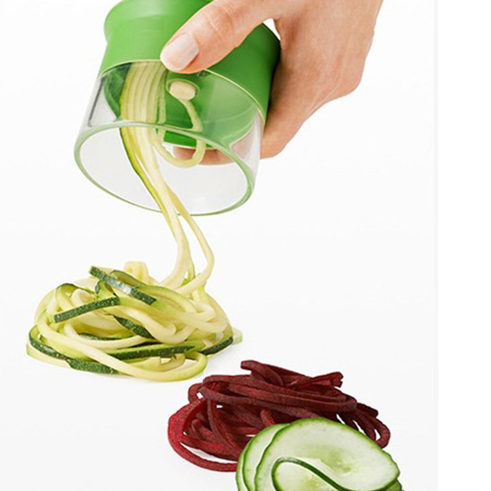 Handheld Wortel Aardappel Komkommer Spiraal Rasp Snijder Groente Fruit Slicer Salade Gereedschap Courgette Noodle Spaghetti Maker Nuttig