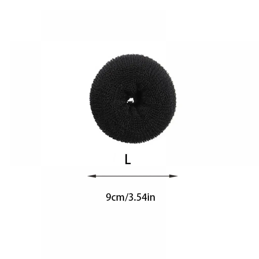 3 Größen Magic Hair Bun Maker Donut-Schaumschwamm Einfacher großer Ring Haar-Styling-Werkzeuge Produkte Frisur Frauen Mädchen Haarschmuck: Grau