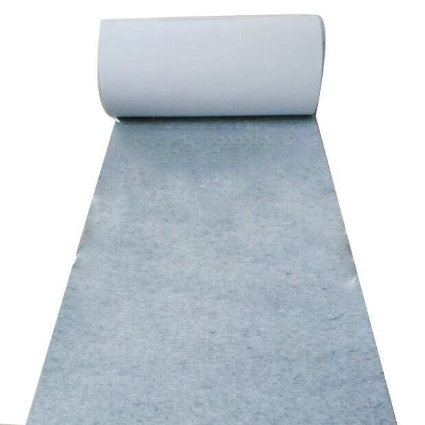 Stort ark lim 2mm filt tyg non woven polyester filt klistermärke ljudisolerat tyg grå svart av yard fold skepp feutrine