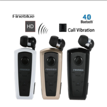 100% Original Fineblue F910 Wireless Bluetooth V4.0 Headset In-Ear Vibrating Alert Wear Clip Hands Free Earphone For Smartphones