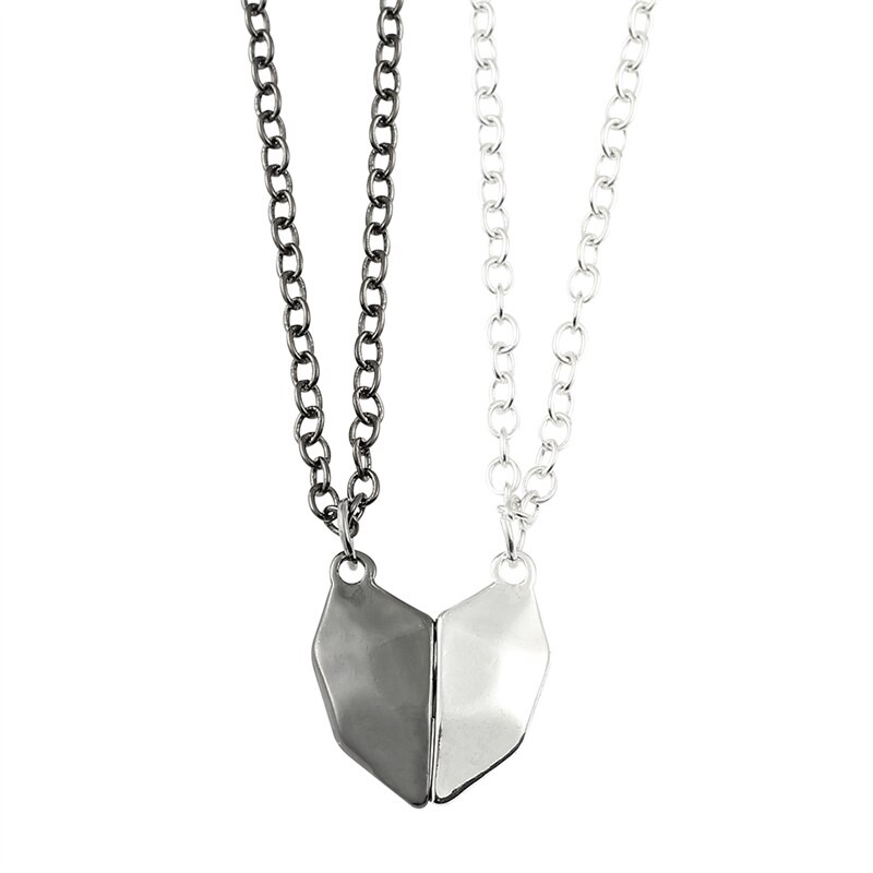 Collar de ala para hombre y mujer, colgante de corazón de amor con ala de dragón demonio a juego, collar de Amistad familiar para pareja, joyería: XL0540