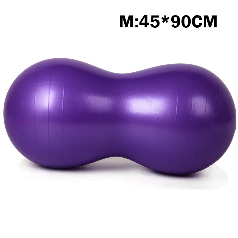 Anti-Burst Pilates Yoga Ball Home Exercise Equipment Sports Gym peanut Yoga Fitness ball: 45cm purple