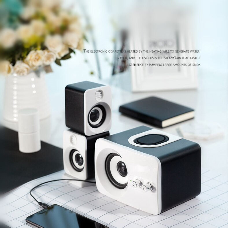Multifunctionele Computer Speaker Computer Notebook Mobiele Telefoon Audio Home USB Multimedia Bluetooth Speaker 2.1 Actieve Subwoofer