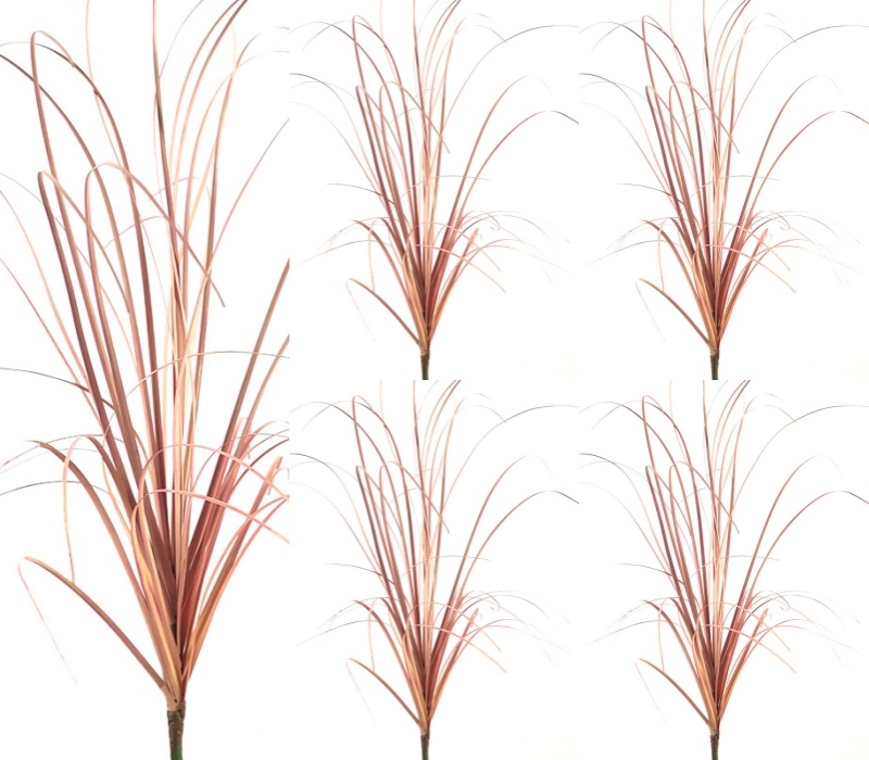 Simuliertes Zwiebelgras, DIY gefälschtes Gras, Gartendekoration, Pflanze, Blumentopf, Märchengarten, Miniaturmodell, künstliche Pflanzen: 3XL / Burgunderrot