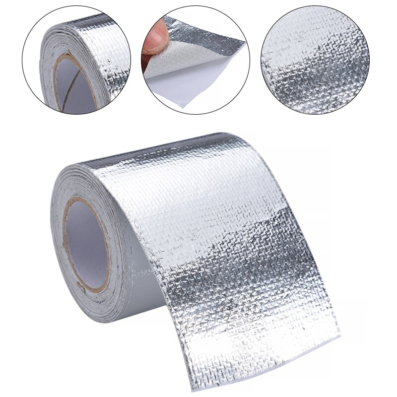 5M Car Thickened Heat Insulation Heat Shield Reflective Aluminum Foil ...