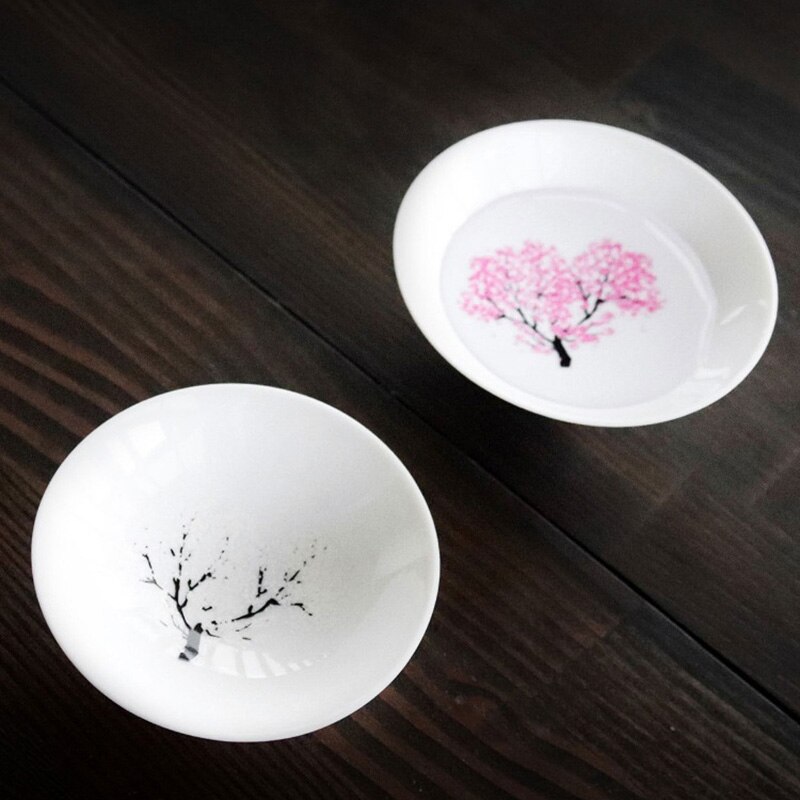 Taza japonesa Coreana de temperatura fría y , taza de Sake con cambio mágico de Color, taza de té de cerámica, tazón de té