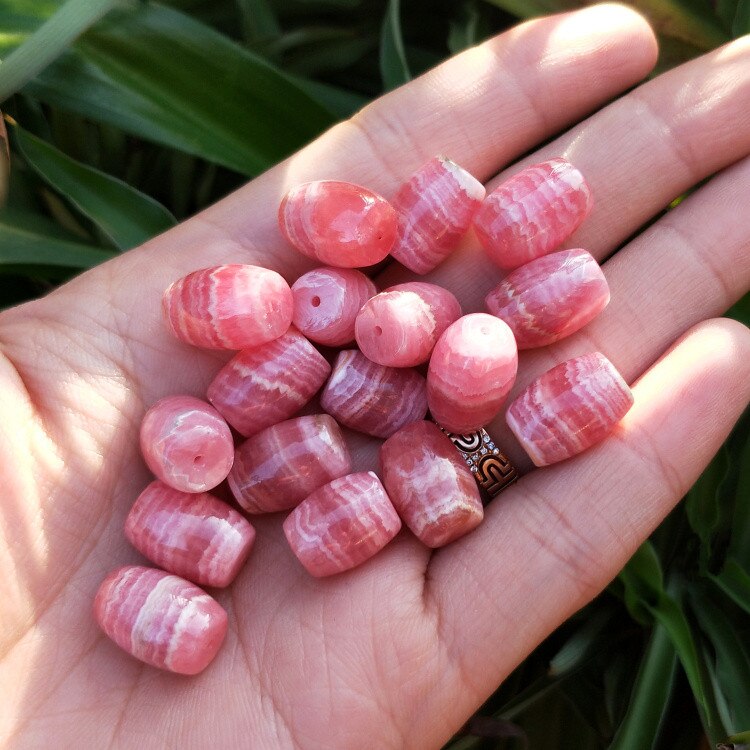 Rhodochrosite egg pink 10*13/15/17/18mm for DIY jewelry making loose beadsFPPJ nature gemstone