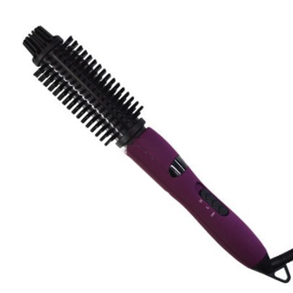 Curling Iron Brush Travel-friendly Hair Curler Brush Anti-scald Hair Straightener Curling Wand With Teeth Styling Brush