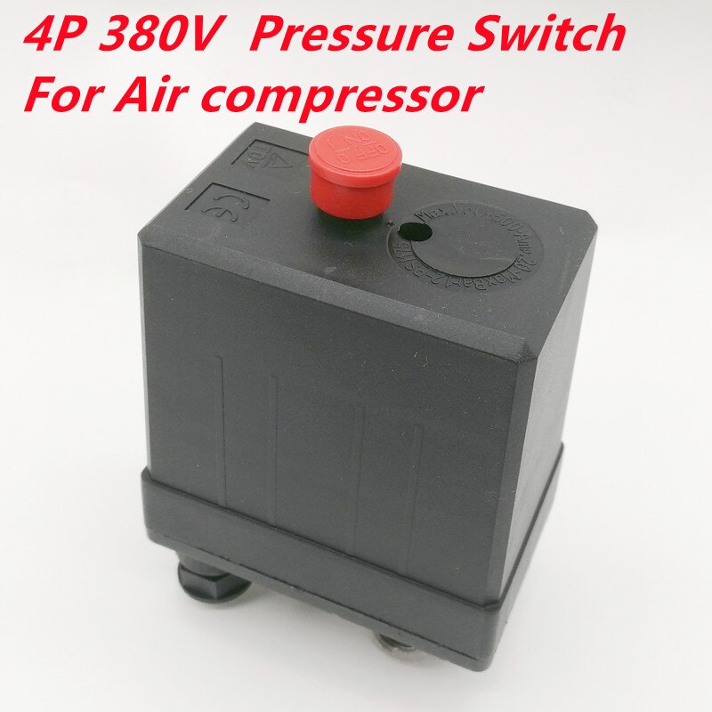 4ports 3-phase 380/400V Heavy Duty Air Compressor 20A 500V Pressure Switch Control Valve Air Compressor Pressure Switch Control