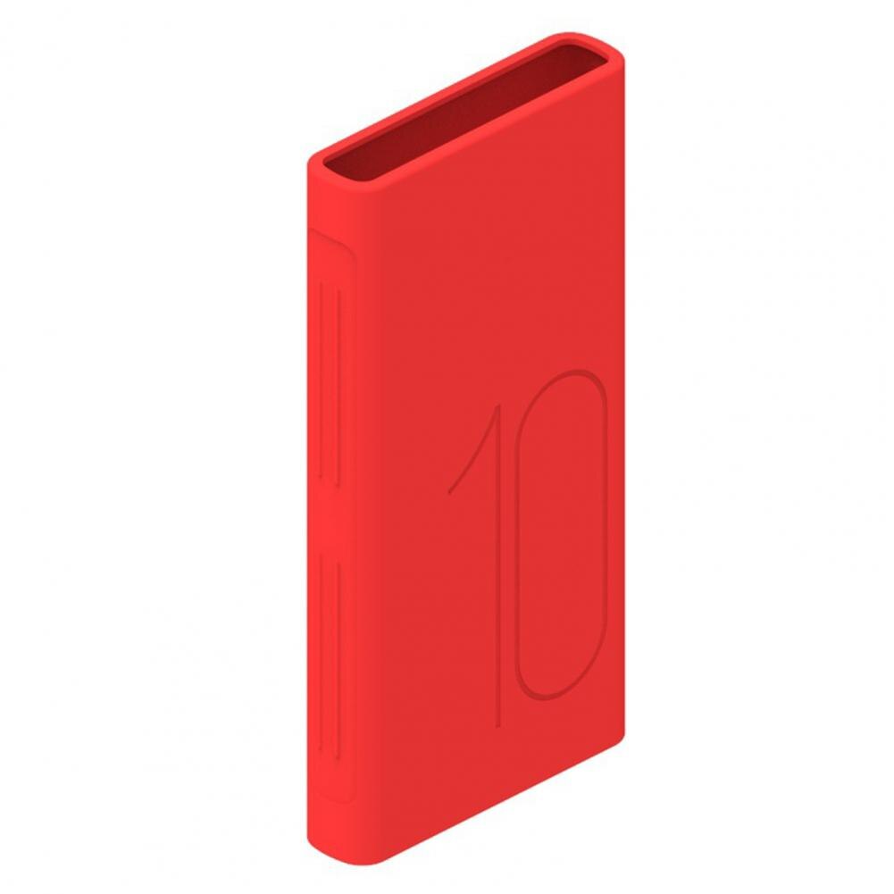 Niet-Giftige Siliconen Power Bank Beschermhoes Pouch Opbergtas Draagtas Voor Huawei Glory 10000Mah Power Bank AP09Q/S: RED