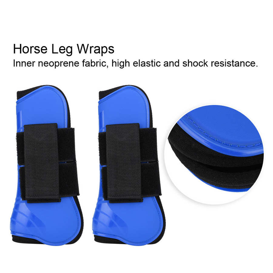 1 Pair Durable Equestrian Equipment Horse Jumping Leg Boot Protection Support FT