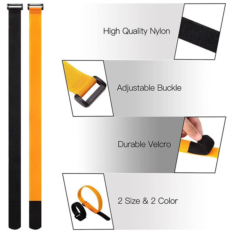 -15 Pieces Bike Straps Adjustable Bike Rack Straps Reusable Bike Cinch Strap Replacement Bicycle Accessories