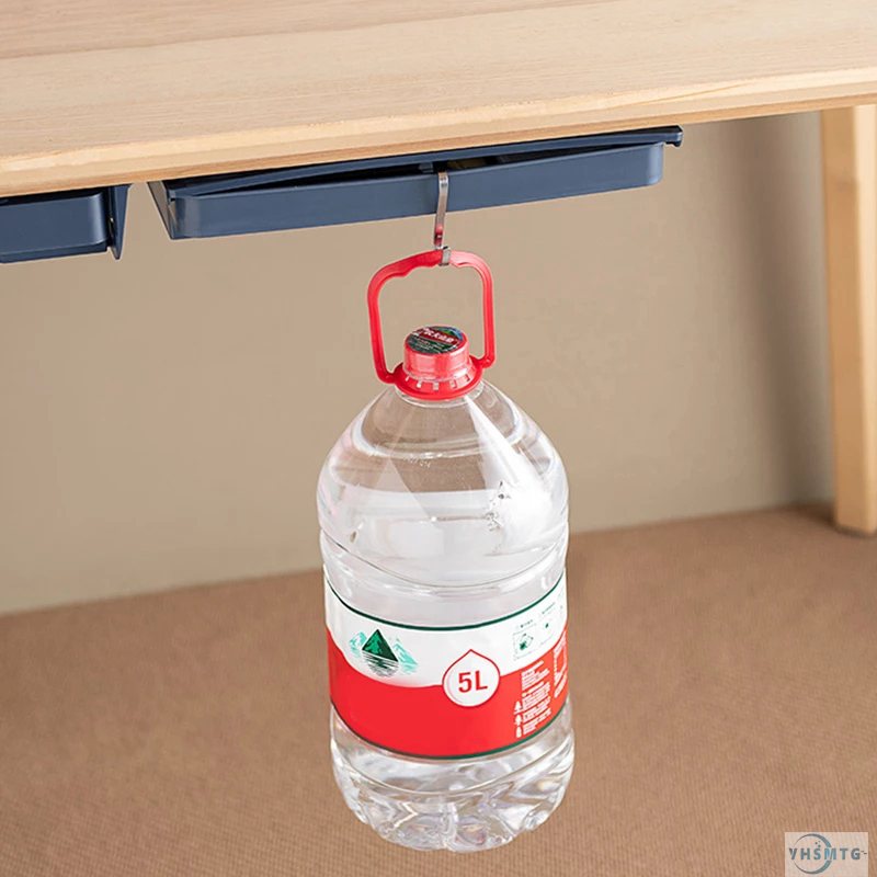 Under Table Drawer Hidden & Secret Space Large Capacity High Load-bearing Self-adhesive Stationery Sundries Cabinet Organizer