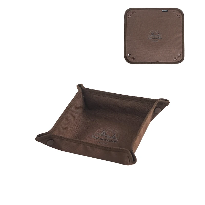 1pc Portable Camping Organizer Tray - Compact Home and Travel Storage Box for Clutter-Free Camping: Red