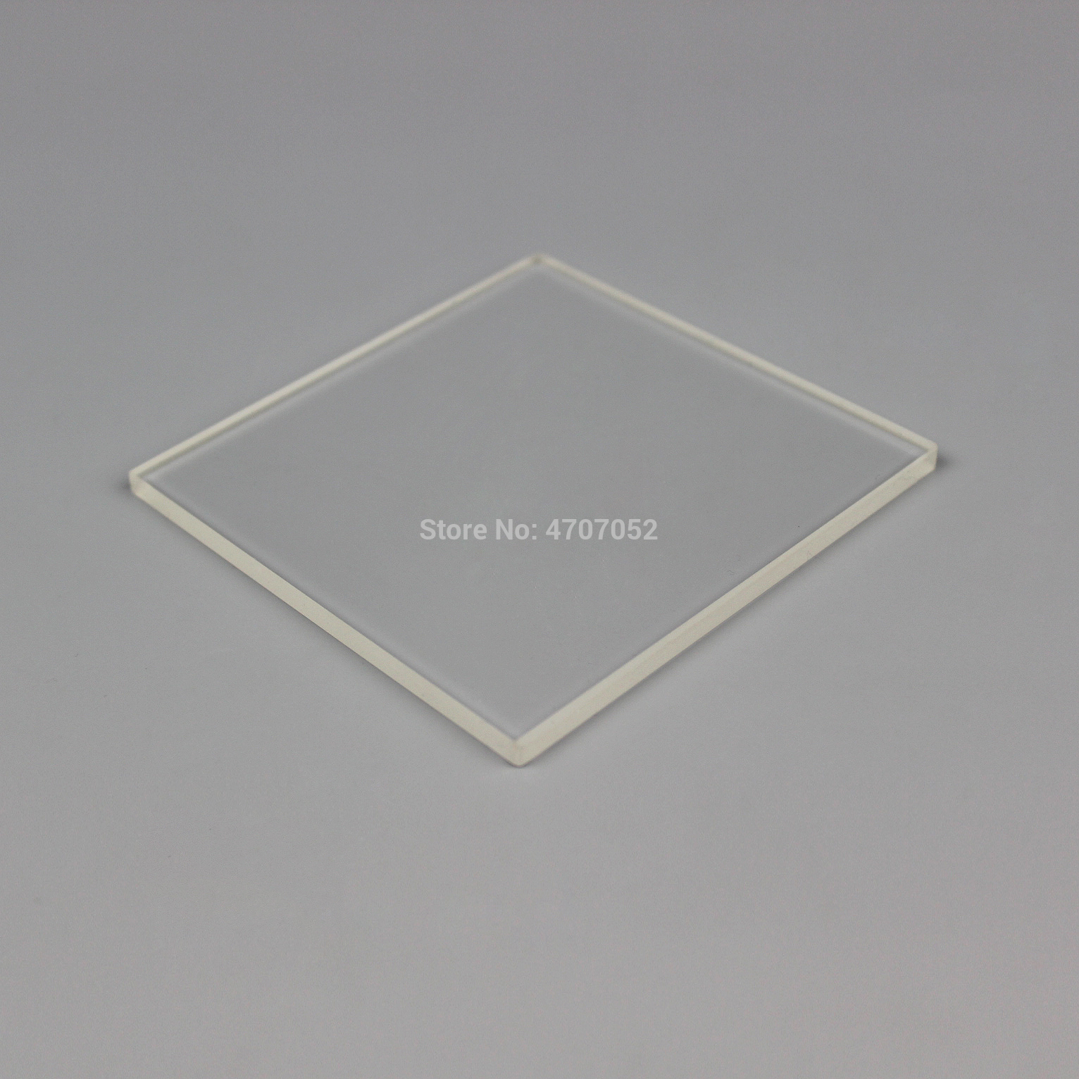 Lámina de sílice fundido transparente, 30mm x 30mm x 1mm, placa cuadrada de cuarzo, vidrio UV
