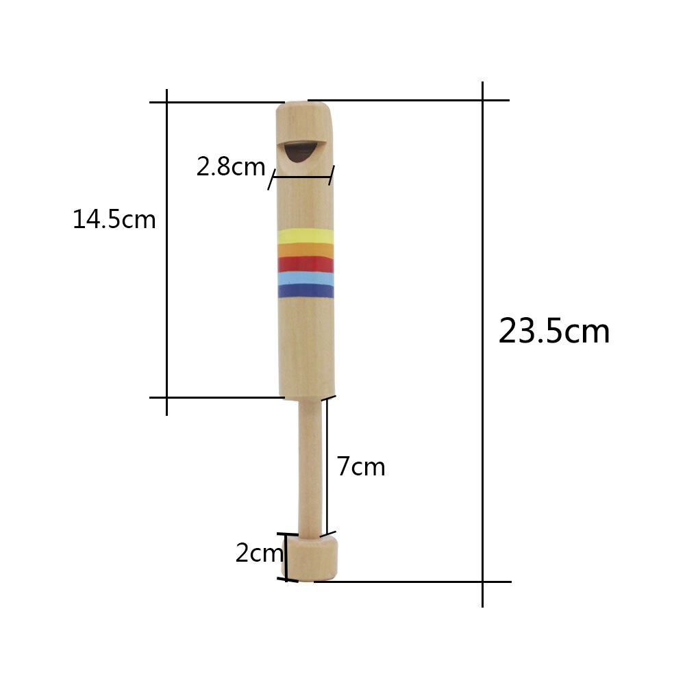 drücken & ziehen Holz Fipple Flöte Pfeife Musical Instrument Spielzeug für freundlicher freundlicher Jungen Mädchen