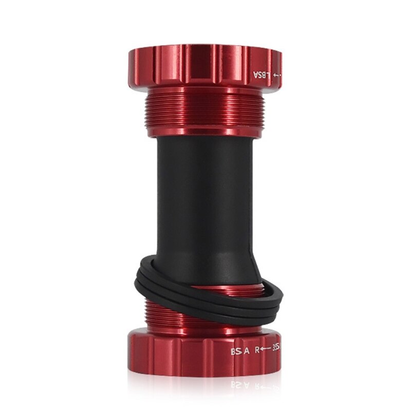 Ceramic Bottom Bracket for BSA 68mm-73mm MTB Road Bike Crankcases: Red