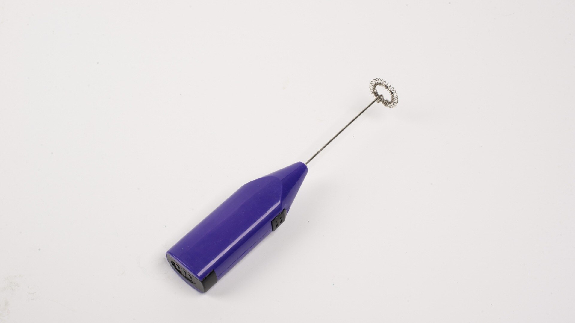 Electric Milk Frother Egg Beater Kitchen Drink Foamer Whisk Mixer Stirrer Coffee Cappuccino Creamer Whisk Frothy Blend Whisker: Purple