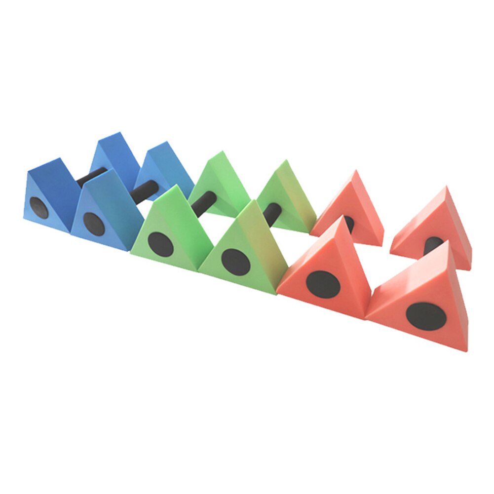 Mancuernas de agua triangulares para ejercicio acuático, mancuernas de Fitness para aeróbic acuático, pesas para realizar ejercicios, equipos de , 2 uds.