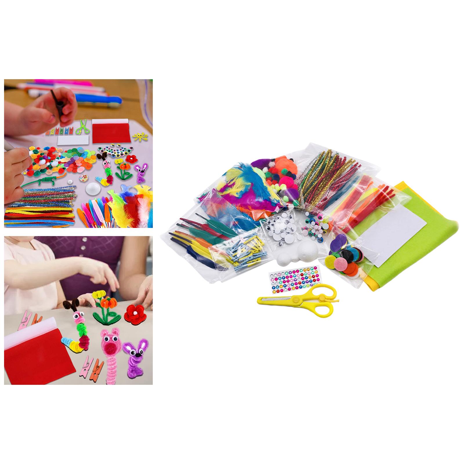 400-Pack Complete Craft Supplies &amp; Materials Make Your Own Puppet Making for Kindergarten Boy Girl Kids DIY Projects School