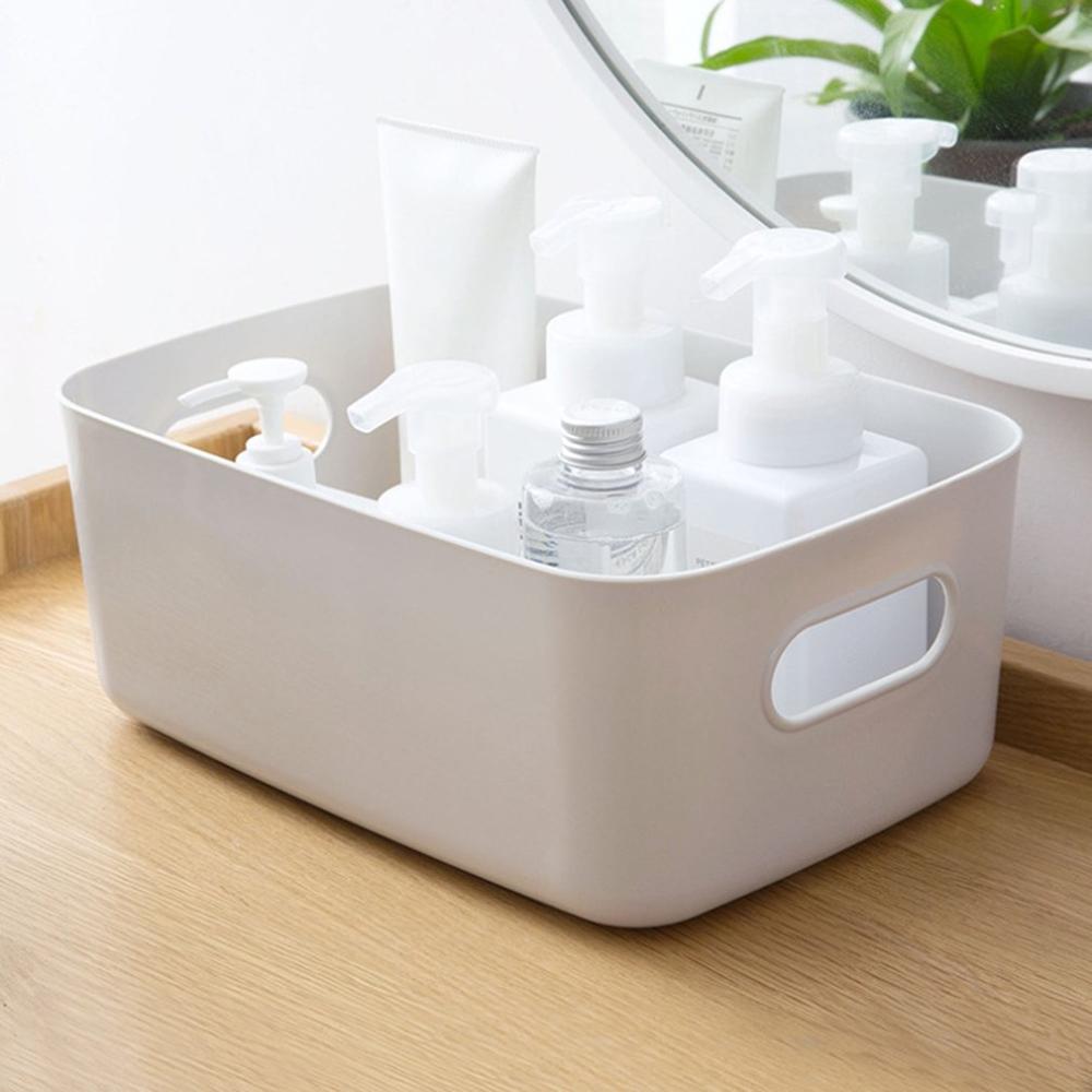 Homehold Desktop Plastic Box Studio Storage Office Home Kitchen Snack Storage Finishing Box Basket Sundries Storage Box